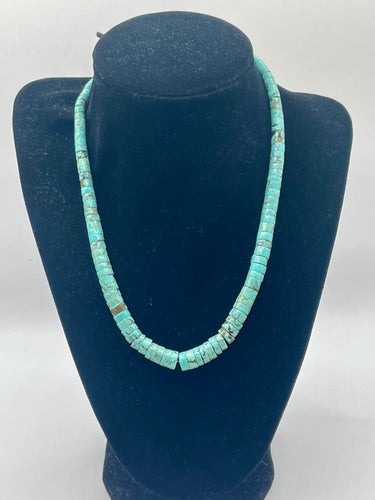 Turquoise beaded necklace