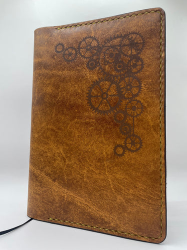 Hand-dyed, laser etched journal