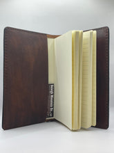 Hand-dyed, hand-tooled leather journal
