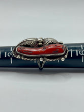 Old Pawn Coral Feather ring