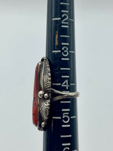 Old Pawn Coral Feather ring