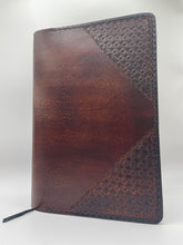 Hand-dyed, hand-tooled leather journal